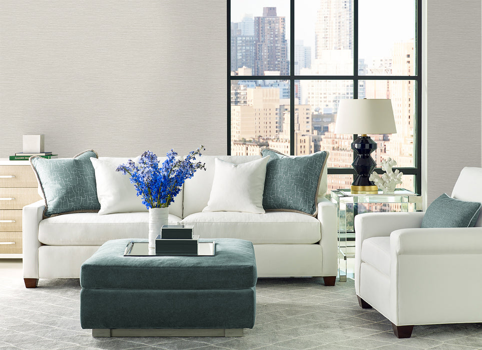 Lillian August Tiger Island Faux Sisal Sea Salt Wallpaper Sample LN40418