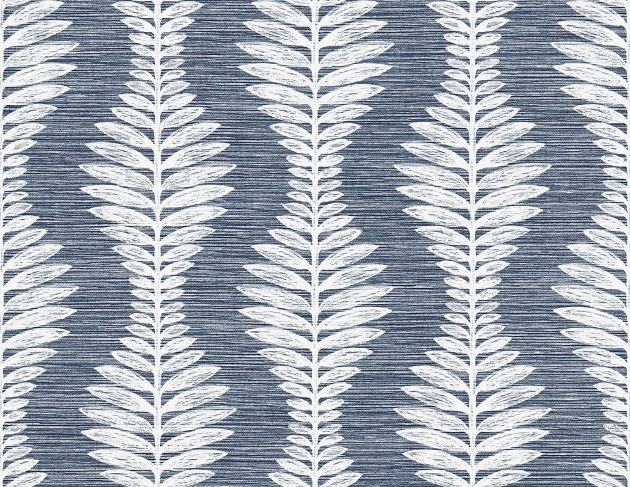 Lillian August Carina Leaf Ogee Midnight Sky Wallpaper LN40502