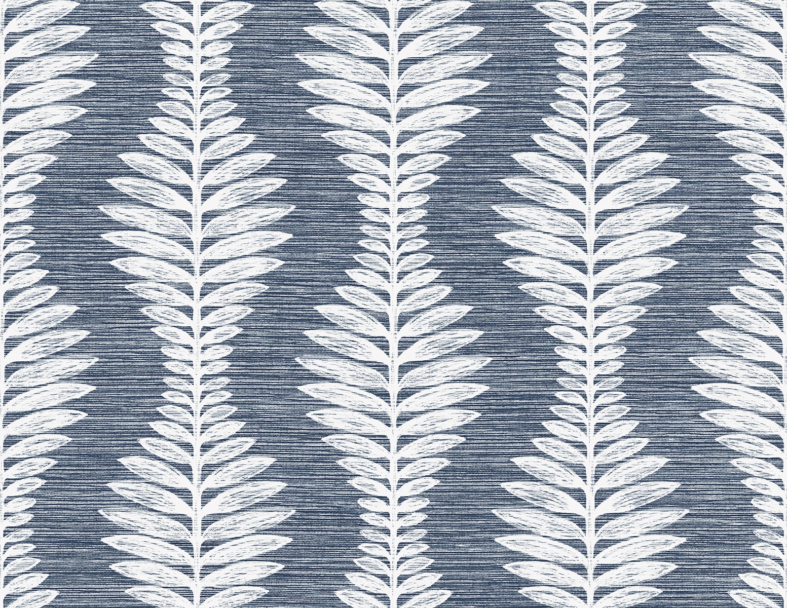 Lillian August Carina Leaf Ogee Midnight Sky Wallpaper Sample LN40502