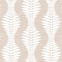 Lillian August Carina Leaf Ogee Blush Wallpaper LN40506