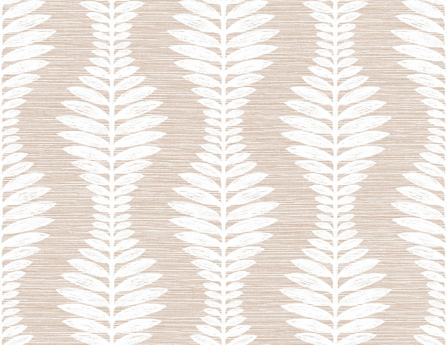 Lillian August Carina Leaf Ogee Blush Wallpaper LN40506