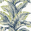 Lillian August Banana Springs  Deep Sea Wallpaper Sample LN40602