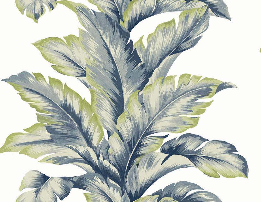 Lillian August Banana Springs  Deep Sea Wallpaper LN40602