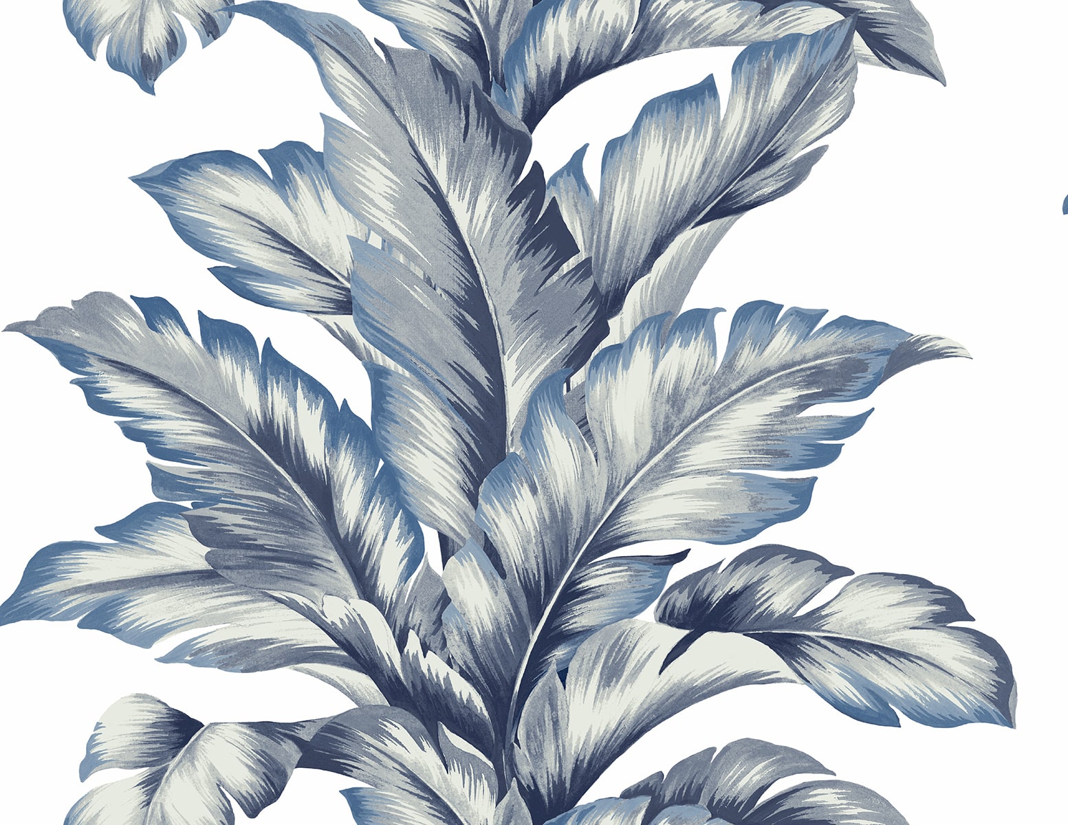 Lillian August Banana Springs  Coastal Blue Wallpaper Sample LN40612