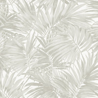 Lillian August Cordelia Tossed Palms Dove Grey Wallpaper LN40707
