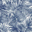 Lillian August Cordelia Tossed Palms Pacific Blue Wallpaper Sample LN40712