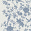 Lillian August Aloha Bird Trail Denim Blue Wallpaper Sample LN41002