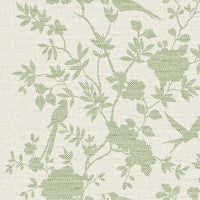 Lillian August Aloha Bird Trail Green Ivy Wallpaper LN41004