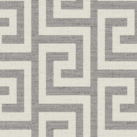 Lillian August Luna Retreat Greek Key Charcoal Wallpaper LN41200