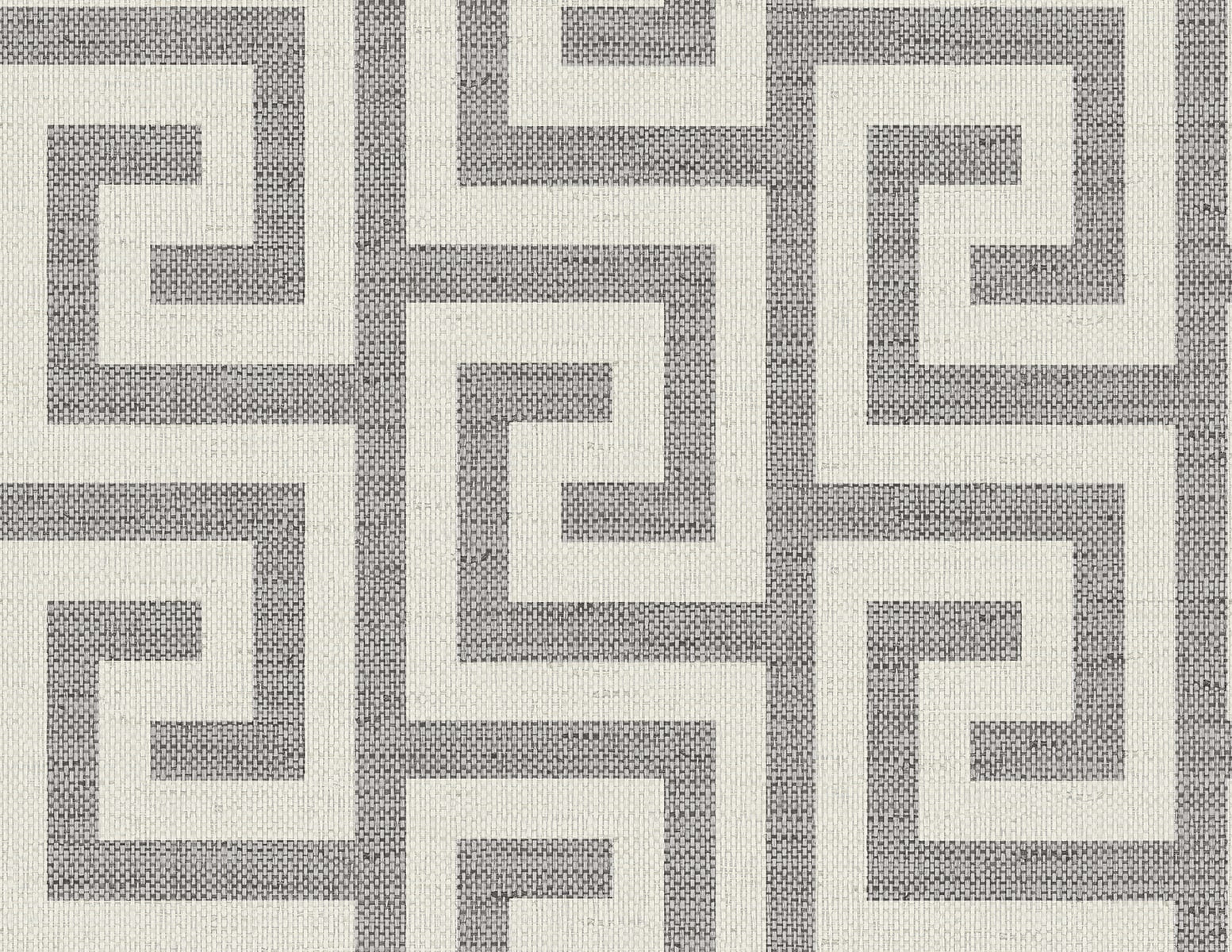 Lillian August Luna Retreat Greek Key Charcoal Wallpaper LN41200