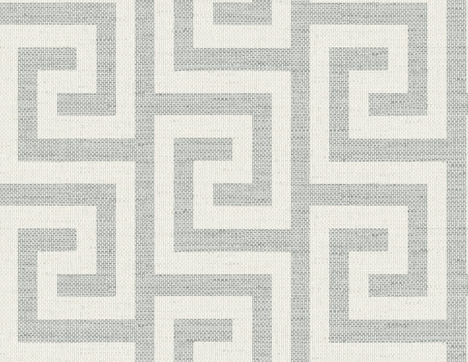 Lillian August Luna Retreat Greek Key Pewter Wallpaper LN41208