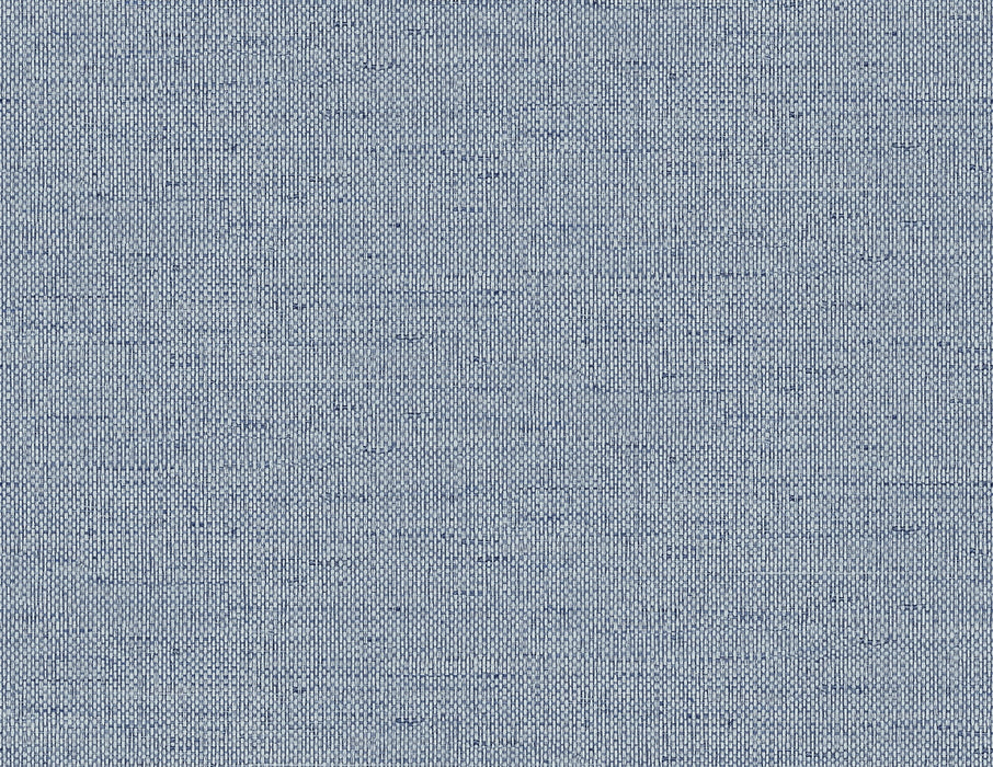 Lillian August Kaya Faux Paperweave Coastal Blue Wallpaper Sample LN41302