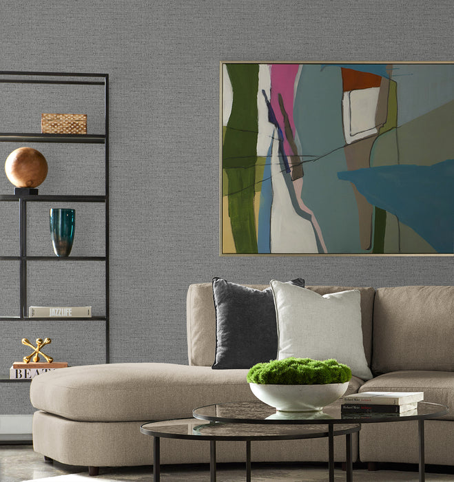 Lillian August Kaya Faux Paperweave Shadow Wallpaper Sample LN41310