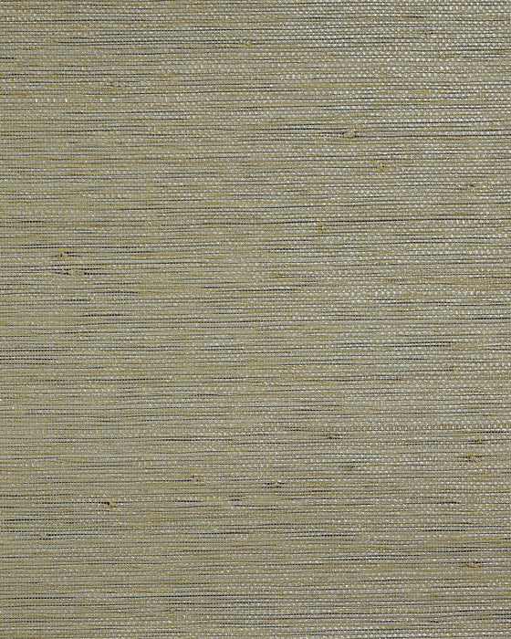 Lillian August Paper And Raffia Silver Tan Wallpaper Sample LN50065