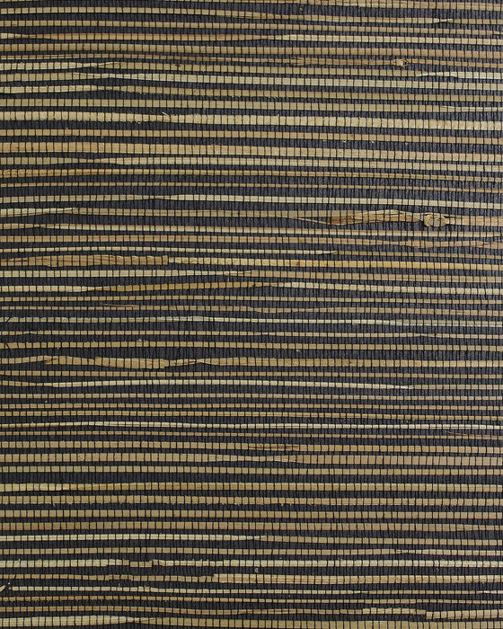 Lillian August Boodle Regular Weave  Black Tan Wallpaper Sample LN50085