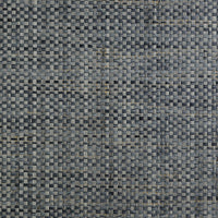 Lillian August Japanese Paperweave Blue Charcoal Wallpaper LN50093