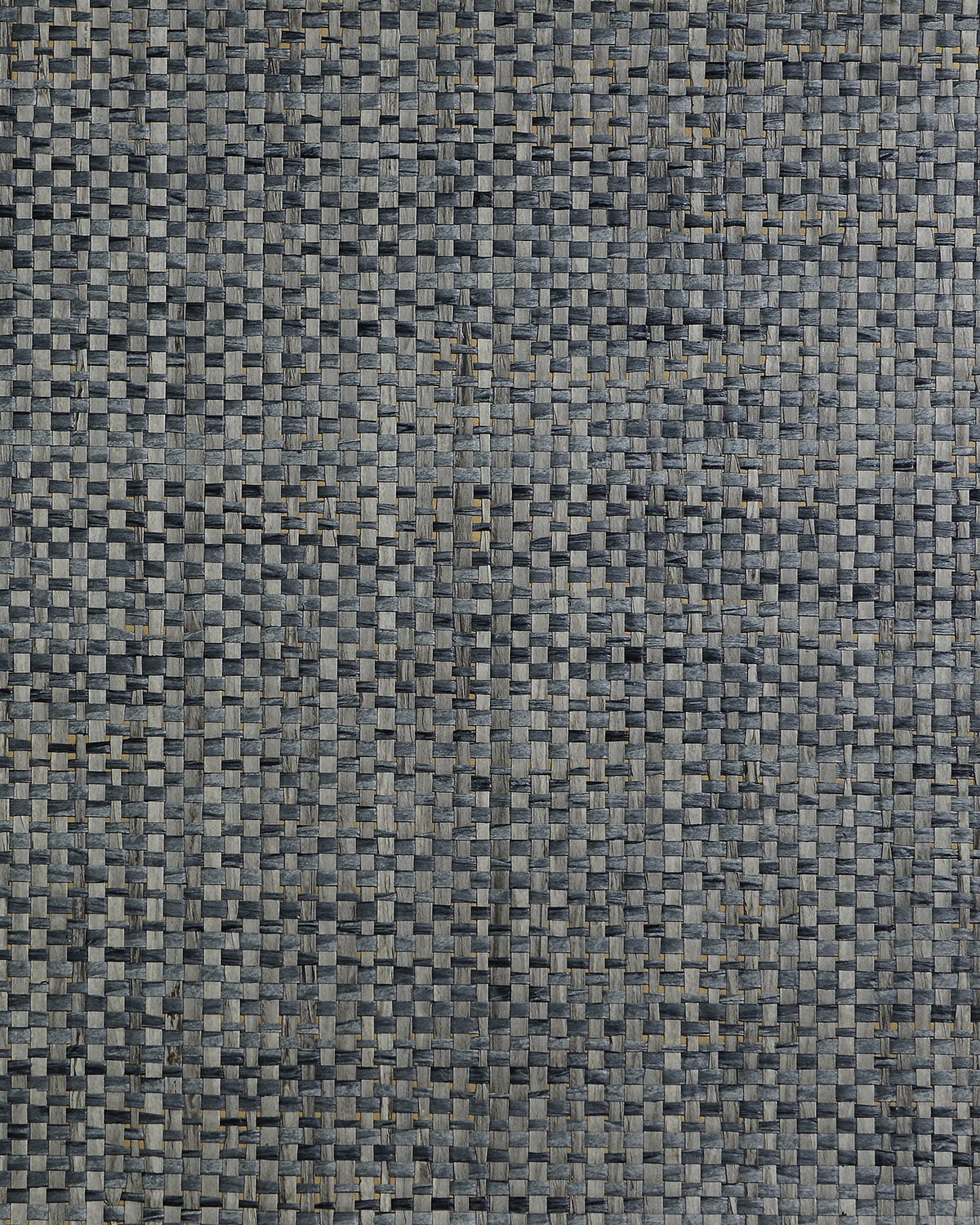 Lillian August Japanese Paperweave Blue Charcoal Wallpaper LN50093