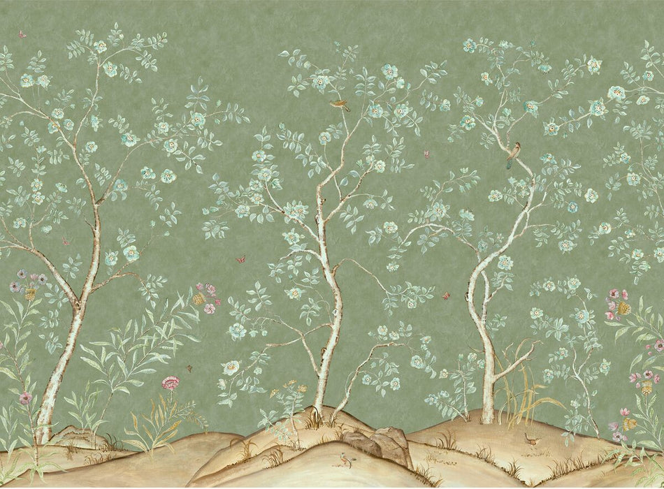 Brunschwig & Fils Songbird Spring Wallpaper LOANER PNL.AMW10082-3.0