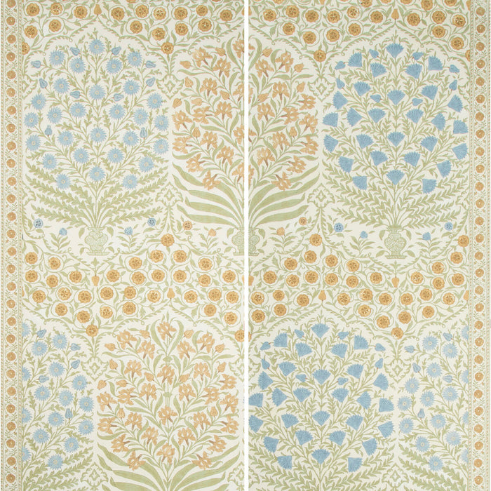 Brunschwig & Fils Sameera Paper Sapphire/Gold Wallpaper LOANER PNL.P2017100-540.0