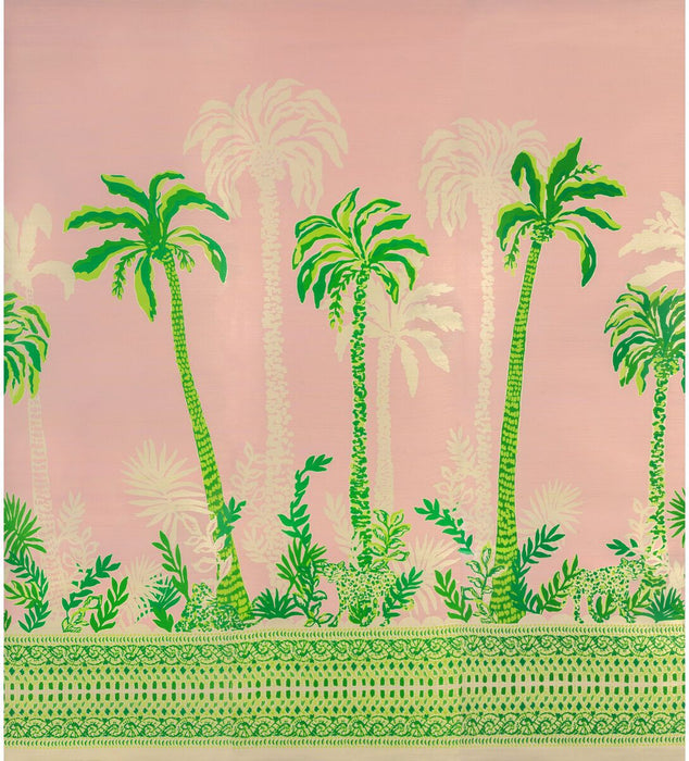 Lee Jofa Palms Way Mural Gc Pink Wallpaper LOANER PNL.P2025115-73.0