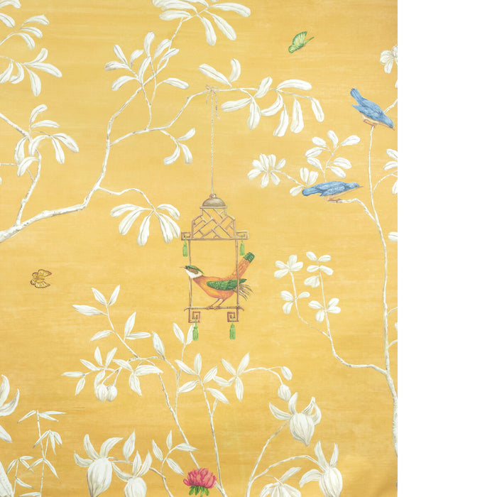 Brunschwig & Fils Jardin Yili Mural Soleil Wallpaper Sample LOANER PNL.P8026104-4.0
