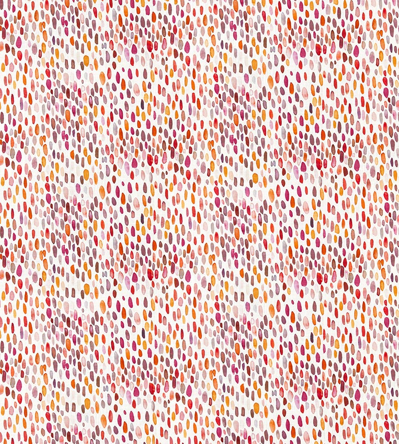 Grey Watkins Jamboree Linen Print Wild Berry Fabric LO50960007