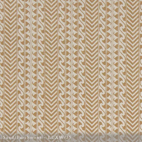 Lisa Fine Luxor Wallpaper Sand/Parchment Wallpaper LUXW-35