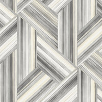 Seabrook Designs Geo Inlay Cove Gray And Carrara Wallpaper LW50108