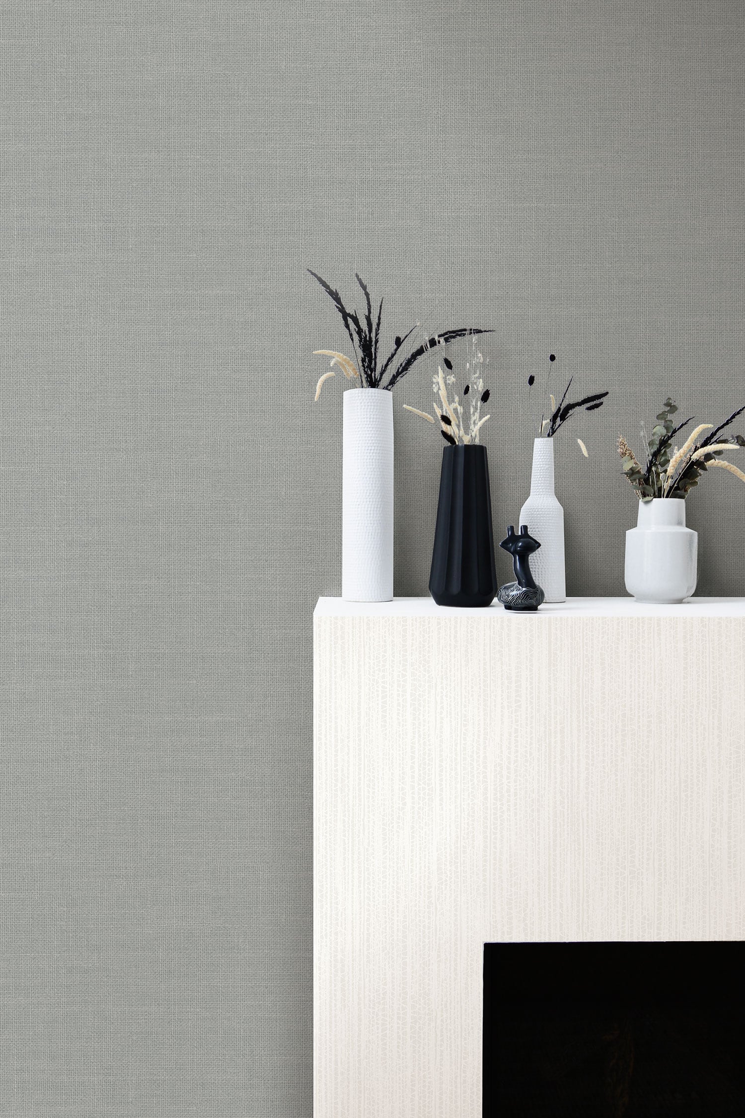 Seabrook Designs Hopsack Embossed Vinyl Slate Gray Wallpaper Sample LW51108