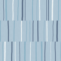 Seabrook Designs Block Lines Bluebird, Navy, And Glacier White Wallpaper LW51212
