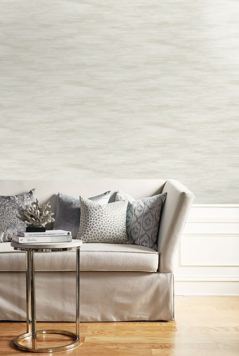 Seabrook Designs Stria Wash Ivory Wallpaper LW51400