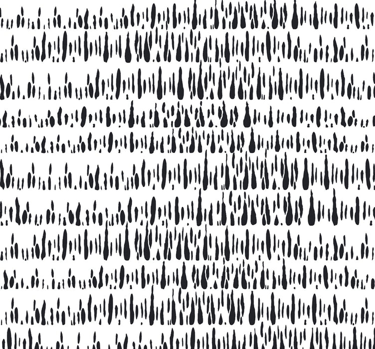 Seabrook Designs Brush Marks Fabric Black And White Fabric Sample LW52100F