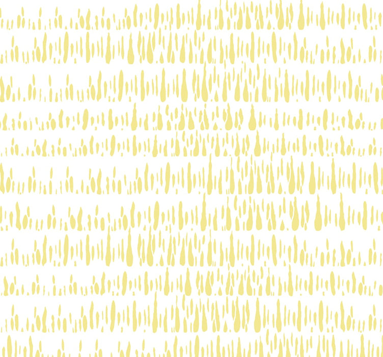Seabrook Designs Brush Marks Fabric Buttercup And White Fabric Sample LW52103F