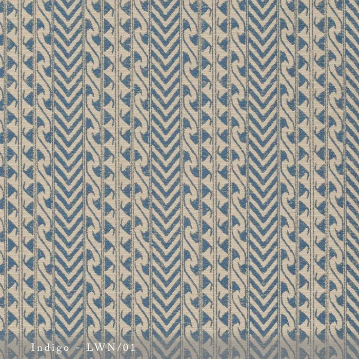 Lisa Fine Luxor Woven Indigo Fabric LWN-01