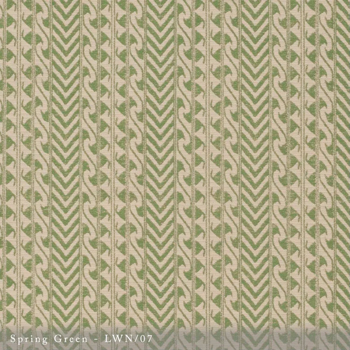Lisa Fine Luxor Woven Spring Green Fabric LWN-07