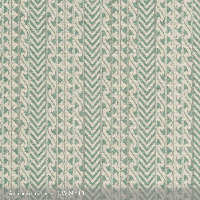 Lisa Fine Luxor Woven Aquamarine Fabric LWN-43