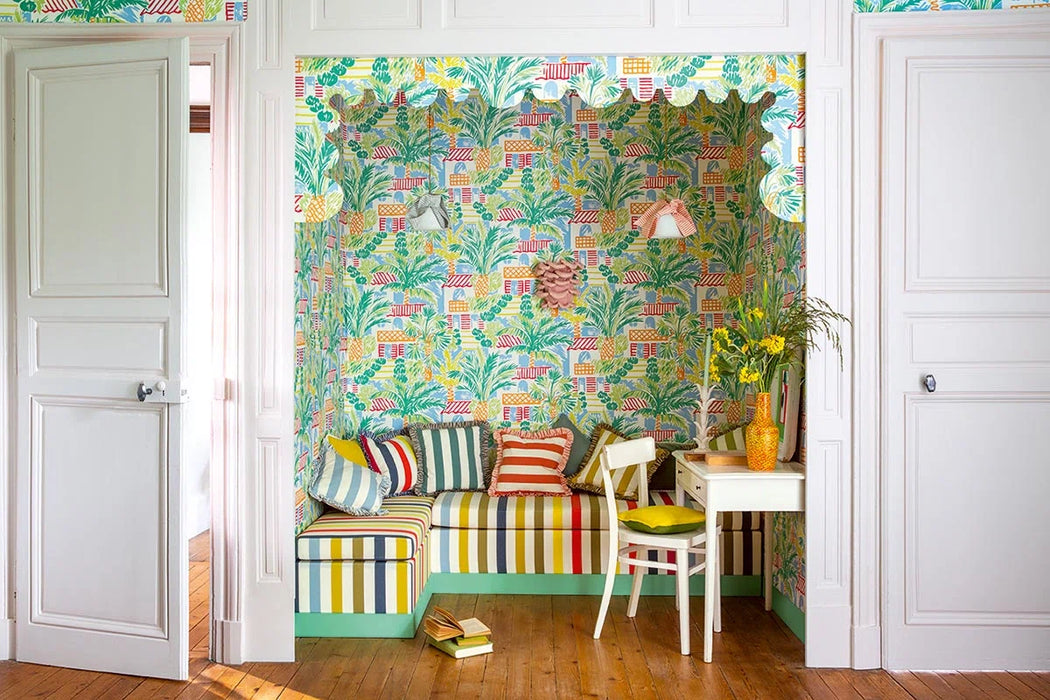 Pierre Frey Saint Trop Mediterranee Wallpaper Sample FP098001
