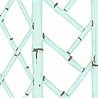 China Seas Lyford Trellis Aqua Brown Wallpaper 6020W-03