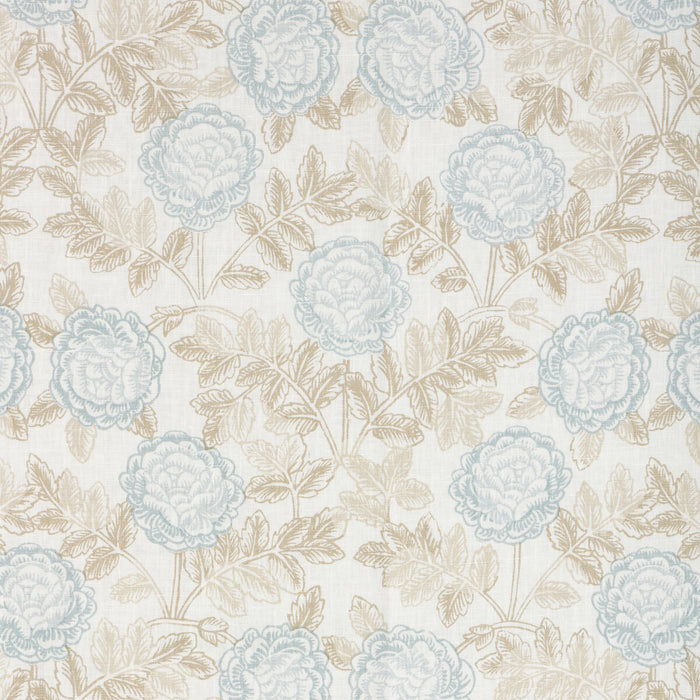 Kravet Couture Lyla Blue Bay/Wicker Fabric LYLA.1516.0