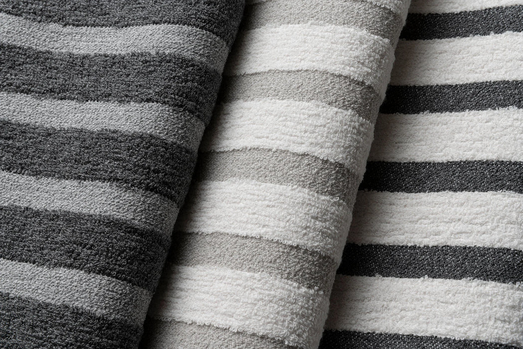 Link Outdoor Lido Stripe Dove Fabric Sample 560-03