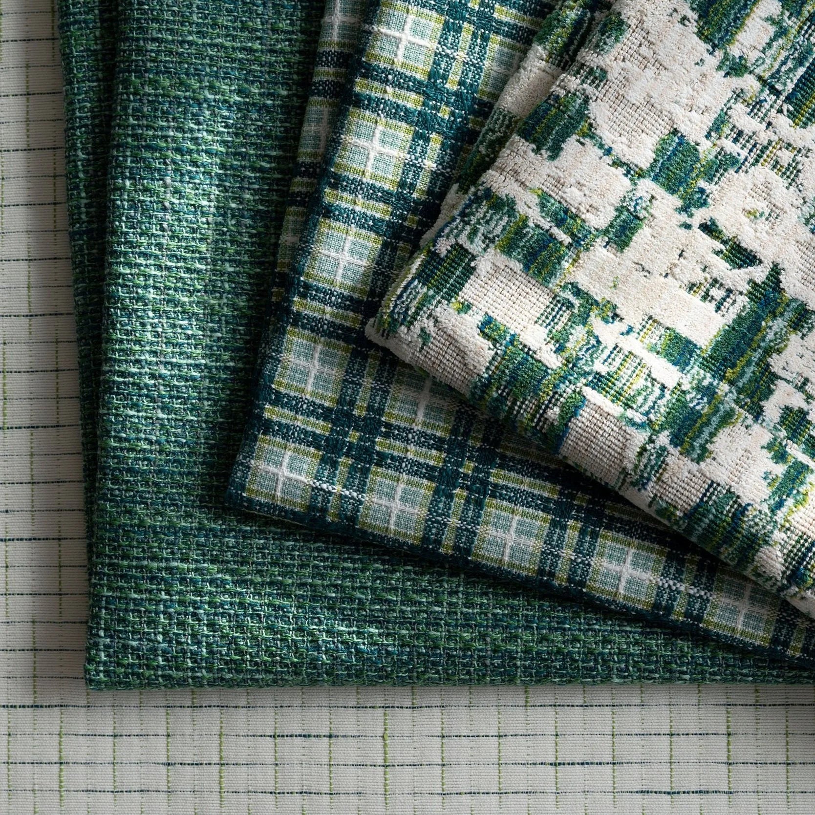 Link Outdoor Melange Jade Fabric 620-38