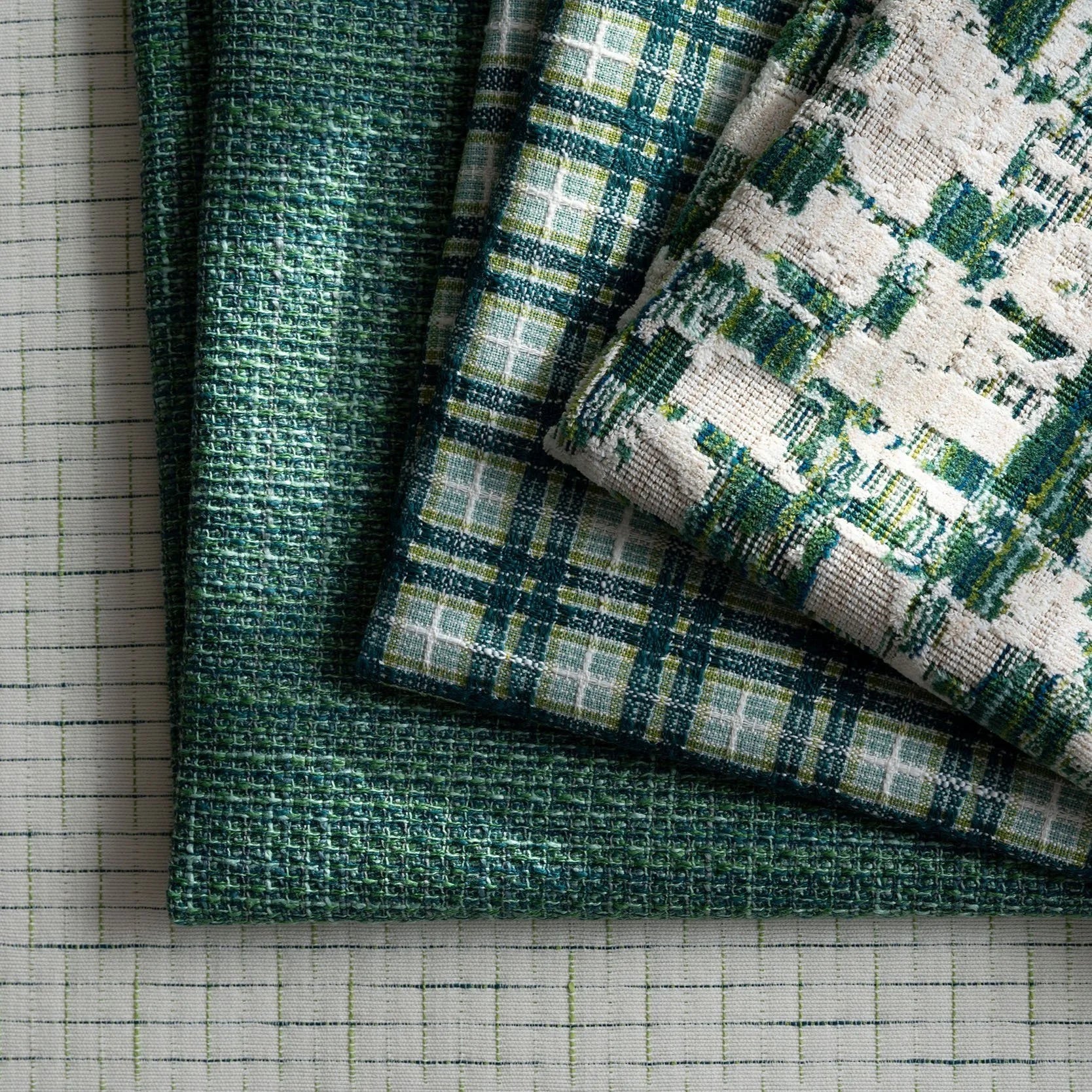 Link Outdoor Melange Teal Fabric 620-46