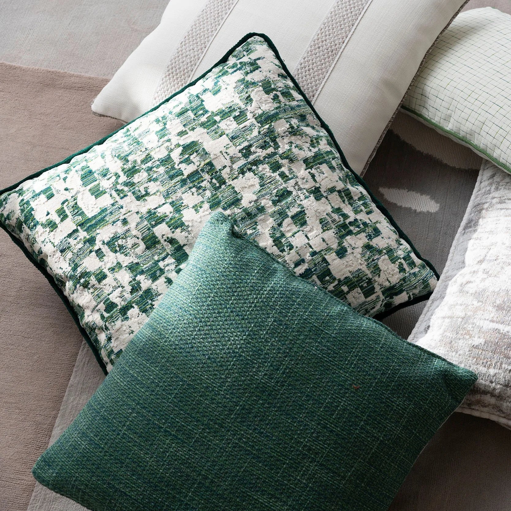 Link Outdoor Melange Jade Fabric 620-38