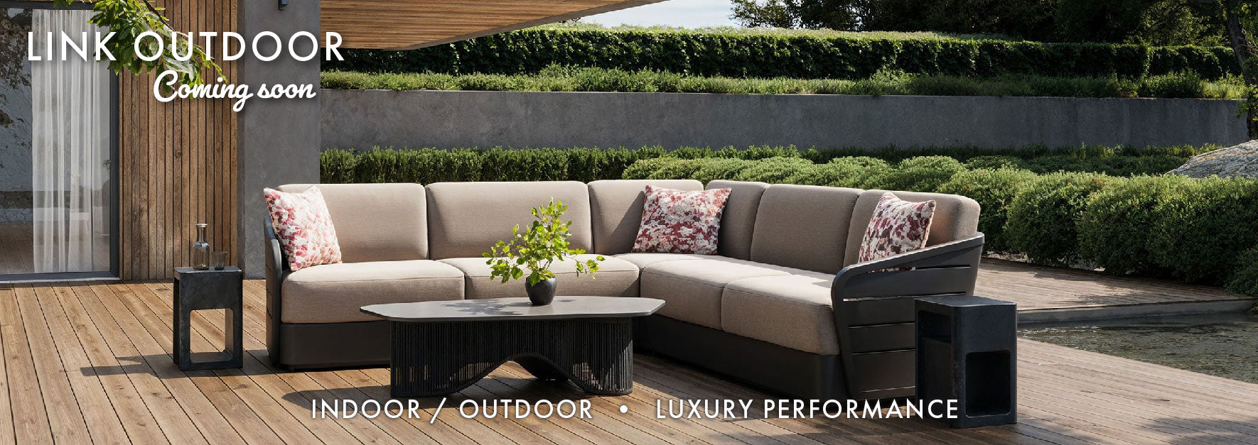 Link Outdoor Fabric Couch Outside