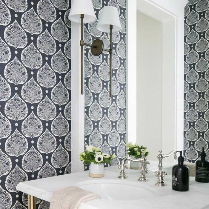 Galbraith & Paul Little Lotus Talc Wallpaper Sample