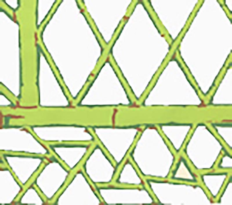 China Seas Lyford Trellis Lime Forest Green Tobacco Wallpaper 6020W-09