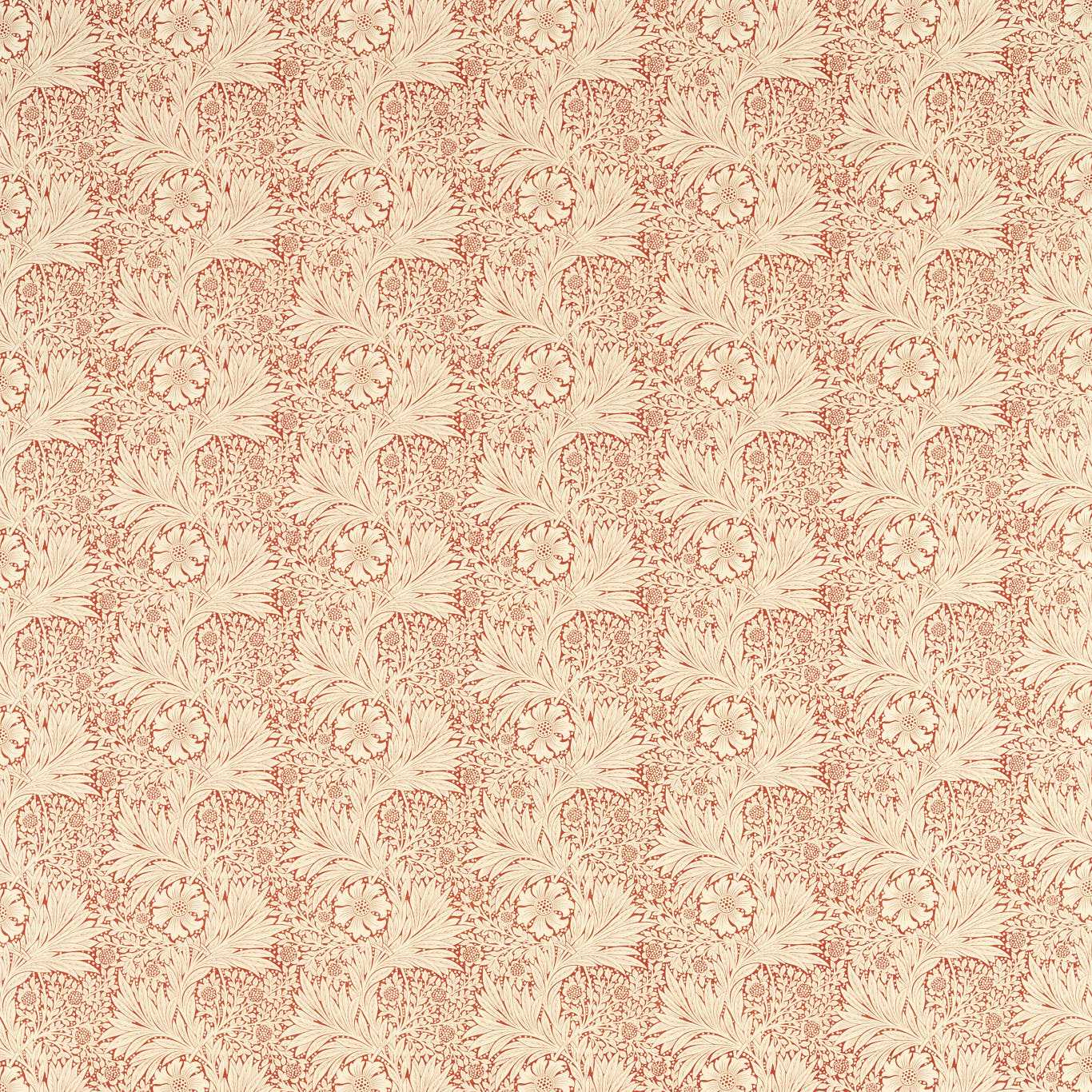 Morris & Co Marigold Russet Fabric Sample MAMB227104