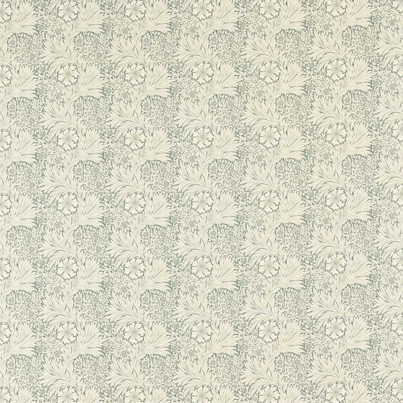 Morris & Co Marigold Soft Teal Fabric Sample MAMB227106