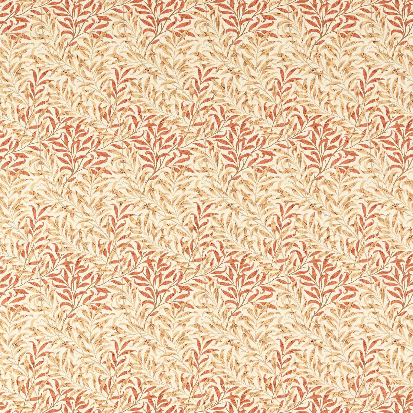 Morris & Co Willow Bough Russet/Wheat Fabric Sample MAMB227110