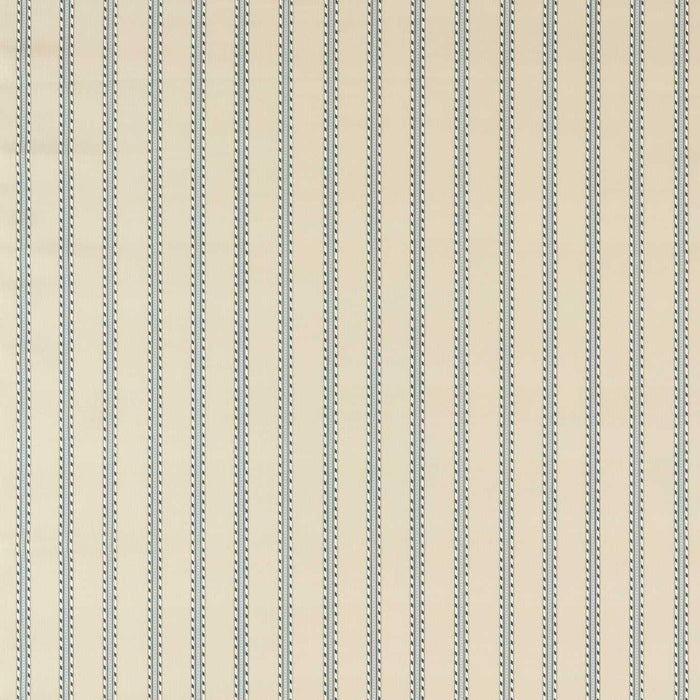 Morris & Co Holland Park Stripe Slate/Linen Fabric MAMB227119